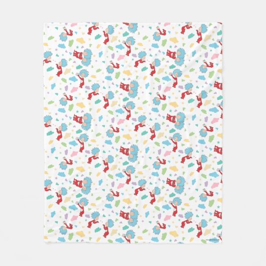 Ding één ding twee lieve dingen patroon fleece deken (Voorkant)