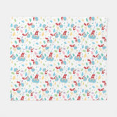 Ding één ding twee lieve dingen patroon fleece deken (Voorkant (Horizontaal))