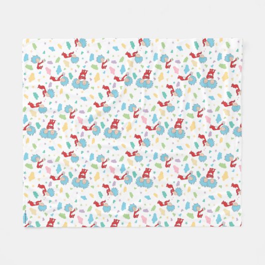 Ding één ding twee lieve dingen patroon fleece deken (Voorkant (Horizontaal))