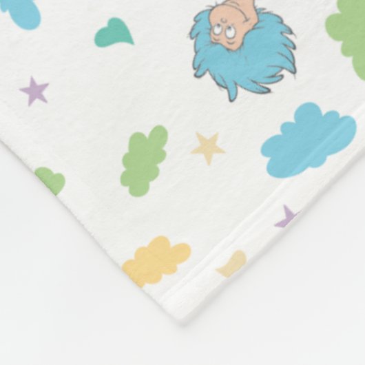 Ding één ding twee lieve dingen patroon fleece deken (Hoek)