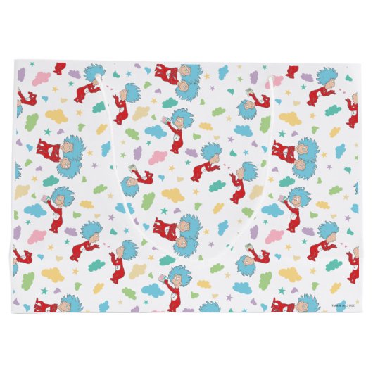 Ding één ding twee lieve dingen patroon groot cadeauzakje (Achterkant)