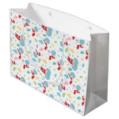 Ding één ding twee lieve dingen patroon groot cadeauzakje (Achterkant Gekanteld)