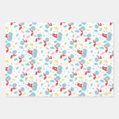 Ding één ding twee lieve dingen patroon inpakpapier vel (Voorkant)