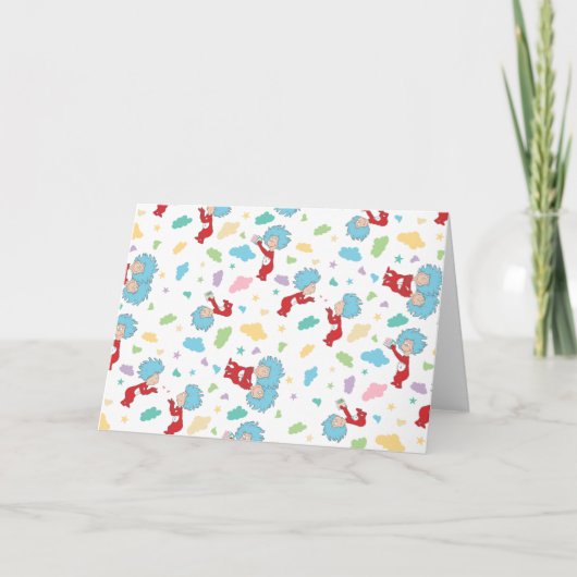 Ding één ding twee lieve dingen patroon kaart (Voorkant)