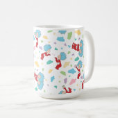 Ding één ding twee lieve dingen patroon koffiemok (Voorkant rechts)