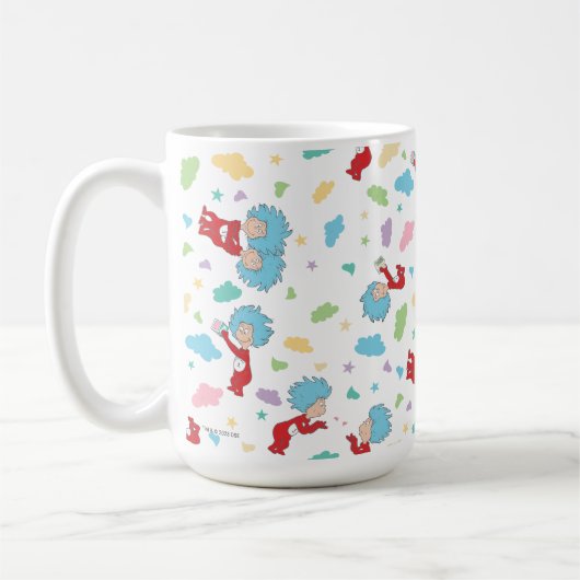 Ding één ding twee lieve dingen patroon koffiemok (Links)