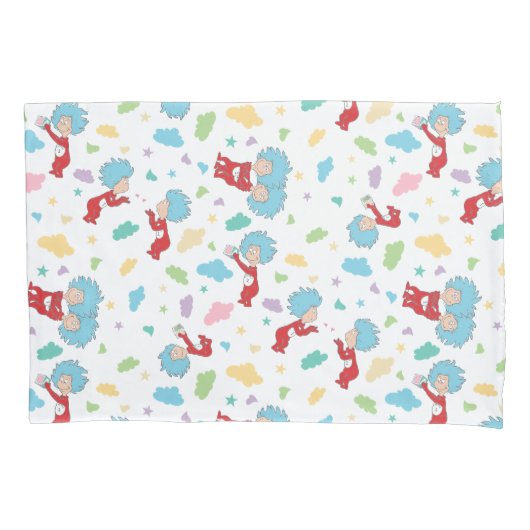 Ding één ding twee lieve dingen patroon kussensloop (Voorkant)