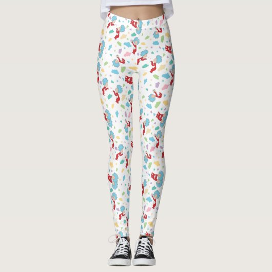 Ding één ding twee lieve dingen patroon leggings (Voorkant)