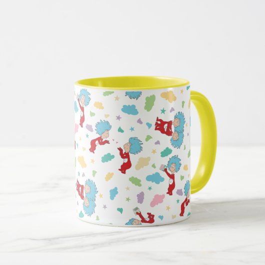 Ding één ding twee lieve dingen patroon mok (Voorkant rechts)
