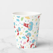 Ding één ding twee lieve dingen patroon papieren bekers (Achterkant)