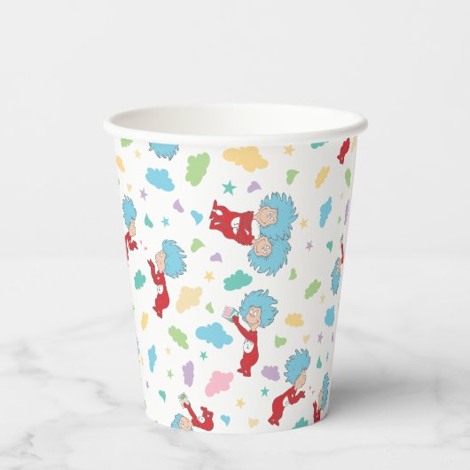 Ding één ding twee lieve dingen patroon papieren bekers (Achterkant)