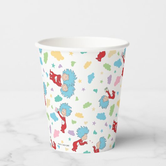 Ding één ding twee lieve dingen patroon papieren bekers (Voorkant)