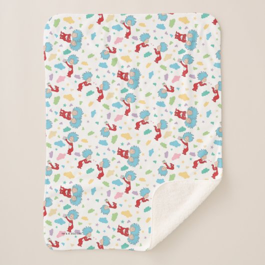 Ding één ding twee lieve dingen patroon sherpa deken (Voorkant)