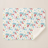 Ding één ding twee lieve dingen patroon sherpa deken (Voorkant (horizontaal))