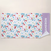 Ding één ding twee lieve dingen patroon strandlaken (Voorkant)