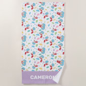 Ding één ding twee lieve dingen patroon strandlaken (Voorkant)