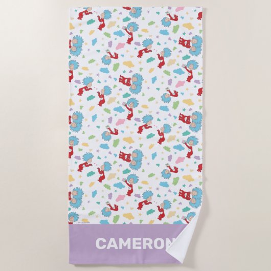 Ding één ding twee lieve dingen patroon strandlaken (Voorkant)