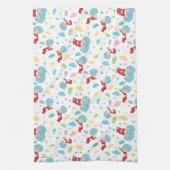 Ding één ding twee lieve dingen patroon theedoek (Verticaal)