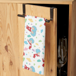 Ding één ding twee lieve dingen patroon theedoek