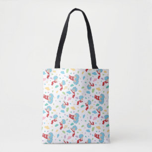 Ding één ding twee lieve dingen patroon tote bag