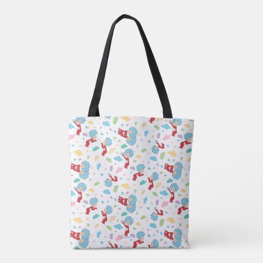 Ding één ding twee lieve dingen patroon tote bag (Achterkant)