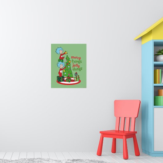 Ding Eén Ding Twee Merry Things Jolly Things Poster (Kinderkamer 1)