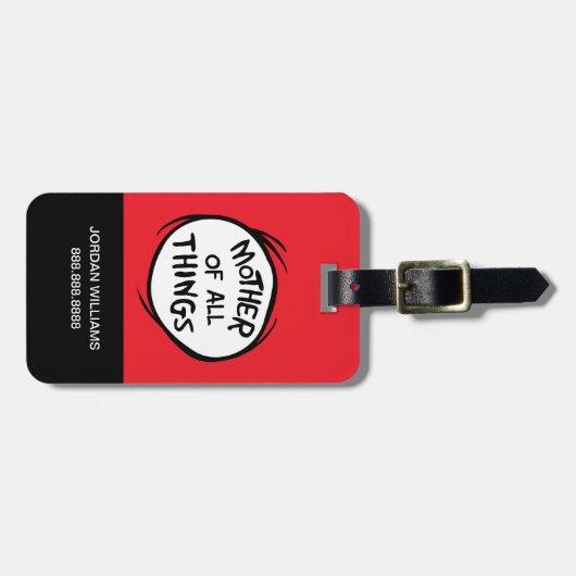 Ding één ding twee - Moeder van alle dingen Bagagelabel (Voorkant horizontaal)