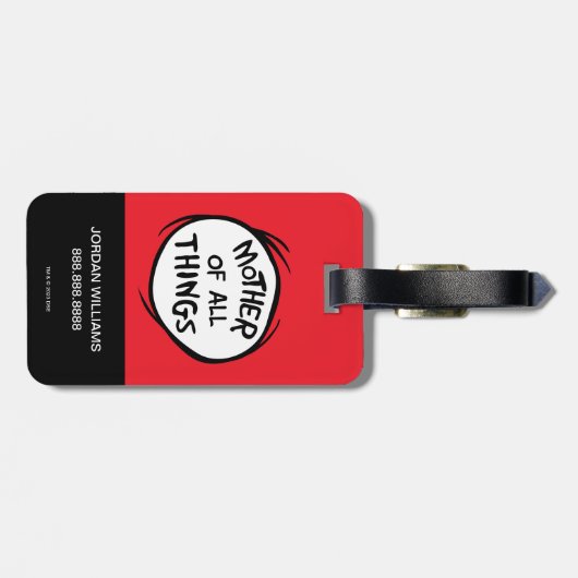 Ding één ding twee - Moeder van alle dingen Bagagelabel (Achterkant horizontaal)