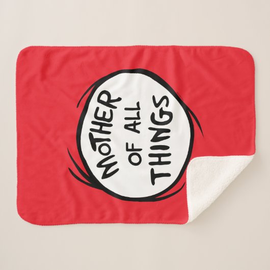 Ding één ding twee - Moeder van alle dingen Sherpa Deken (Voorkant (horizontaal))