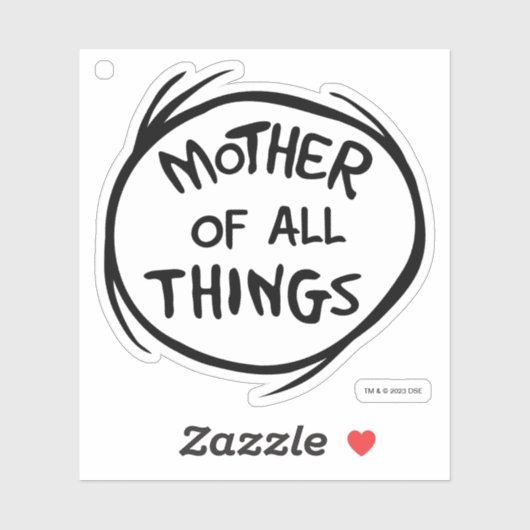 Ding één ding twee - Moeder van alle dingen Sticker (Vel)