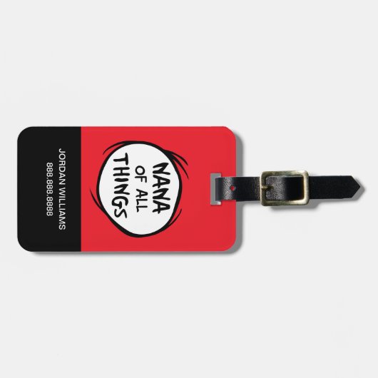 Ding één ding twee - Nana of all things Bagagelabel (Voorkant horizontaal)