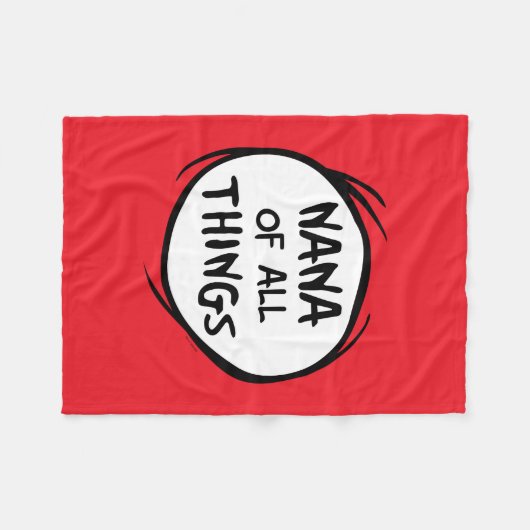 Ding één ding twee - Nana of all things Fleece Deken (Voorkant (Horizontaal))