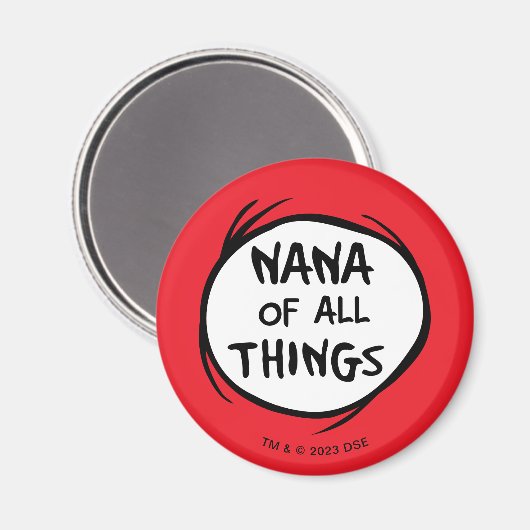 Ding één ding twee - Nana of all things Magneet (Voorkant / Achterkant)