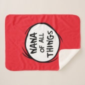 Ding één ding twee - Nana of all things Sherpa Deken (Voorkant (horizontaal))