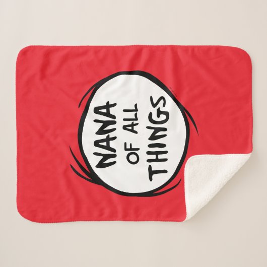 Ding één ding twee - Nana of all things Sherpa Deken (Voorkant (horizontaal))