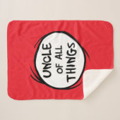 Ding één ding twee - oom van alle dingen sherpa deken (Voorkant (horizontaal))
