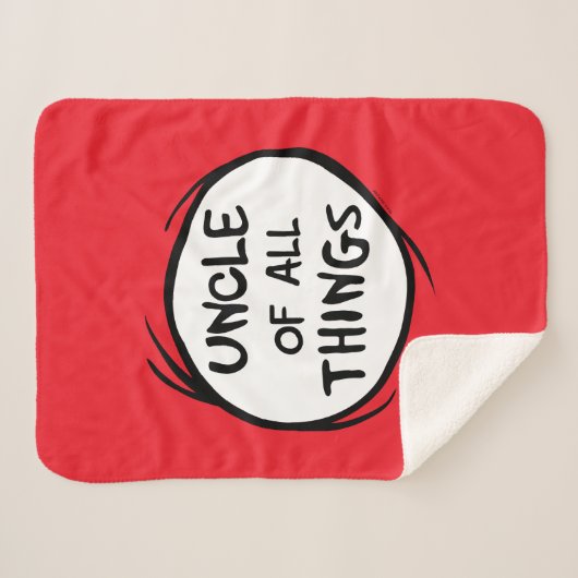 Ding één ding twee - oom van alle dingen sherpa deken (Voorkant (horizontaal))