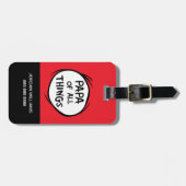 Ding één ding twee - Papa van alle dingen Bagagelabel (Voorkant horizontaal)