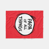 Ding één ding twee - Papa van alle dingen Fleece Deken (Voorkant (Horizontaal))