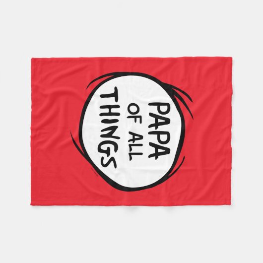 Ding één ding twee - Papa van alle dingen Fleece Deken (Voorkant (Horizontaal))