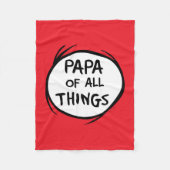 Ding één ding twee - Papa van alle dingen Fleece Deken (Voorkant)