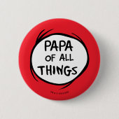 Ding één ding twee - Papa van alle dingen Ronde Button 5,7 Cm (Voorkant)