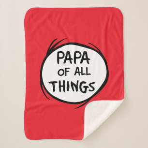 Ding één ding twee - Papa van alle dingen Sherpa Deken