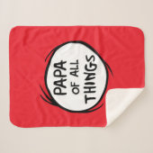 Ding één ding twee - Papa van alle dingen Sherpa Deken (Voorkant (horizontaal))