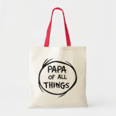 Ding één ding twee - Papa van alle dingen Tote Bag (Voorkant)
