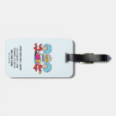 Ding één ding twee partij dingen bagagelabel (Achterkant horizontaal)