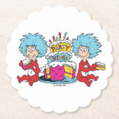 Ding één ding twee partij dingen kartonnen onderzetters (Voorkant)