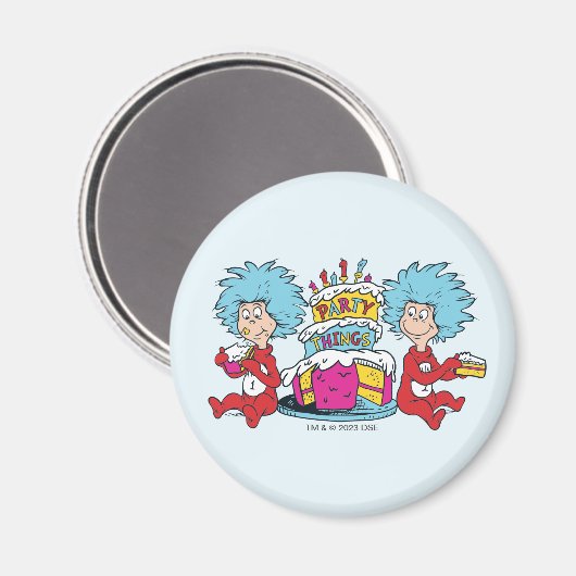 Ding één ding twee partij dingen magneet (Voorkant / Achterkant)