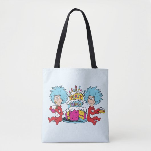 Ding één ding twee partij dingen tote bag (Voorkant)