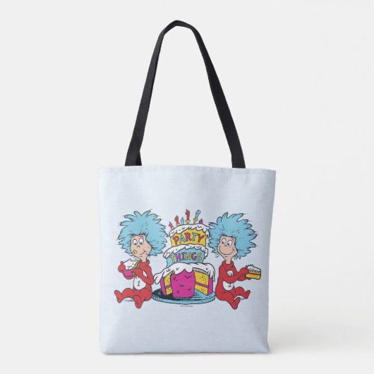 Ding één ding twee partij dingen tote bag (Achterkant)